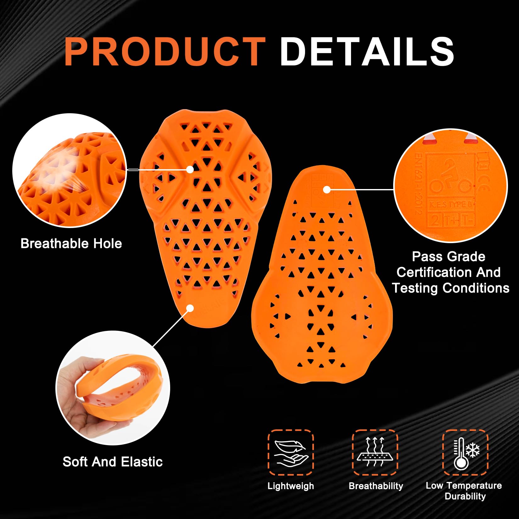 PSLER CE Level 2 knee pad worn on knee for ergonomic fit and reduced friction