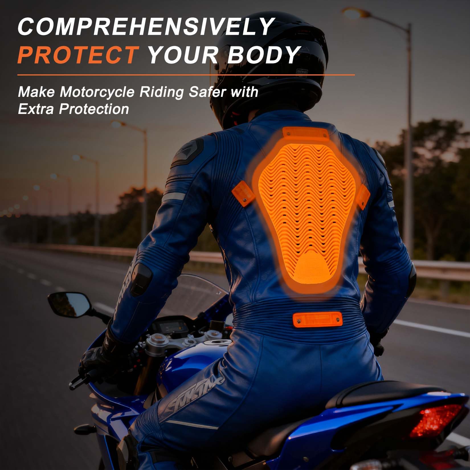 PSLER CE2 durable padding emphasizes long-lasting back protection.