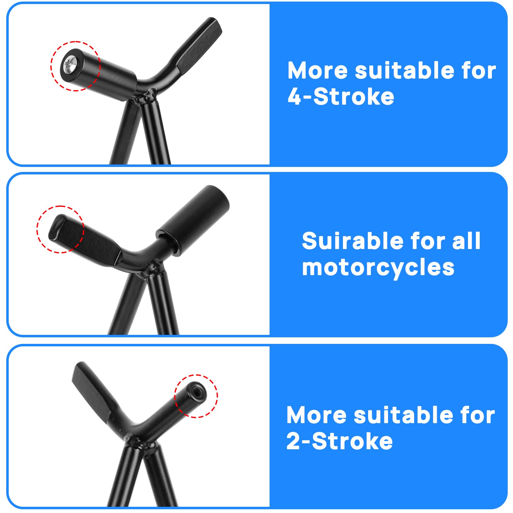 PSLER dirt bike triangle stand 18mm plug compatibility