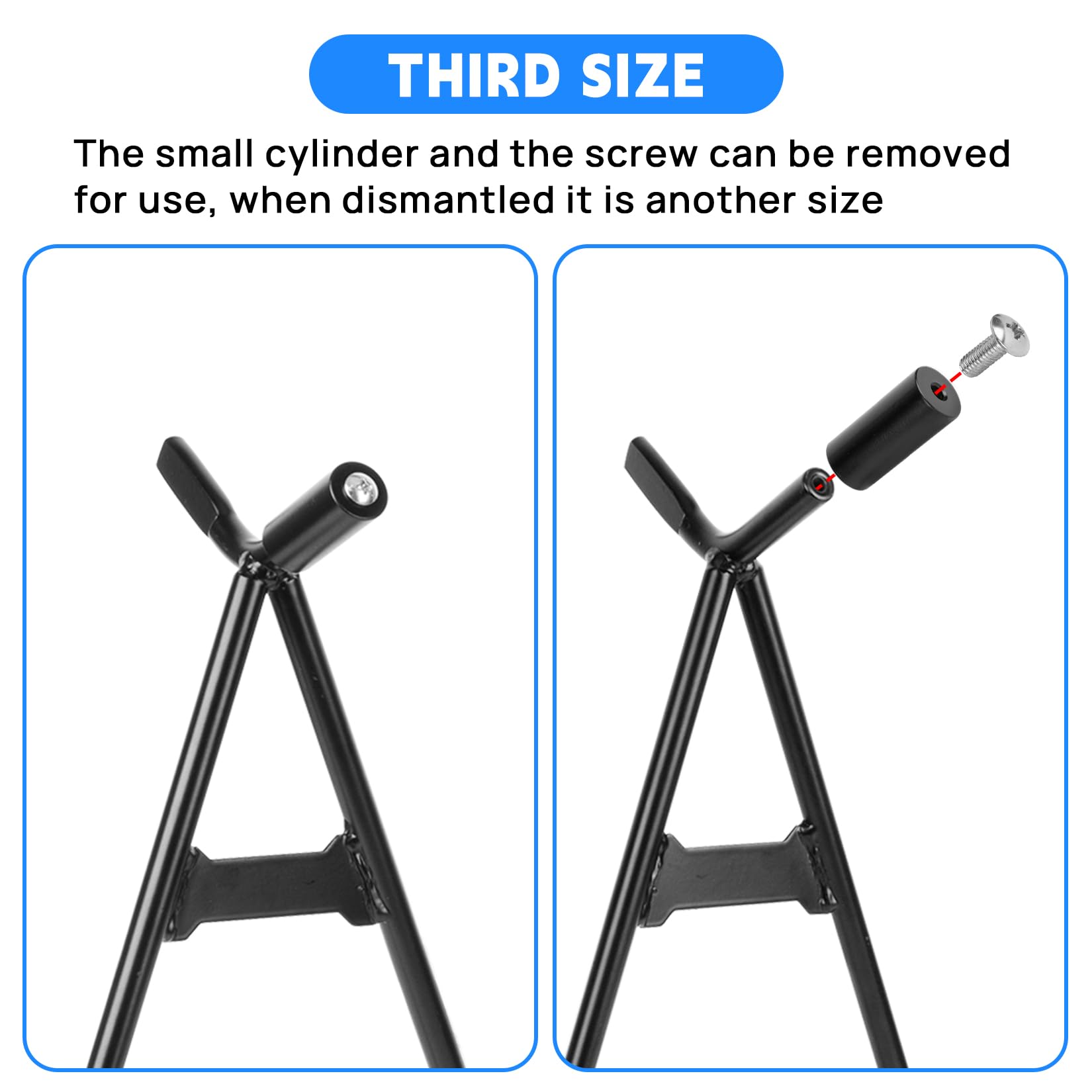 PSLER dirt bike triangle stand packaging shows compact design