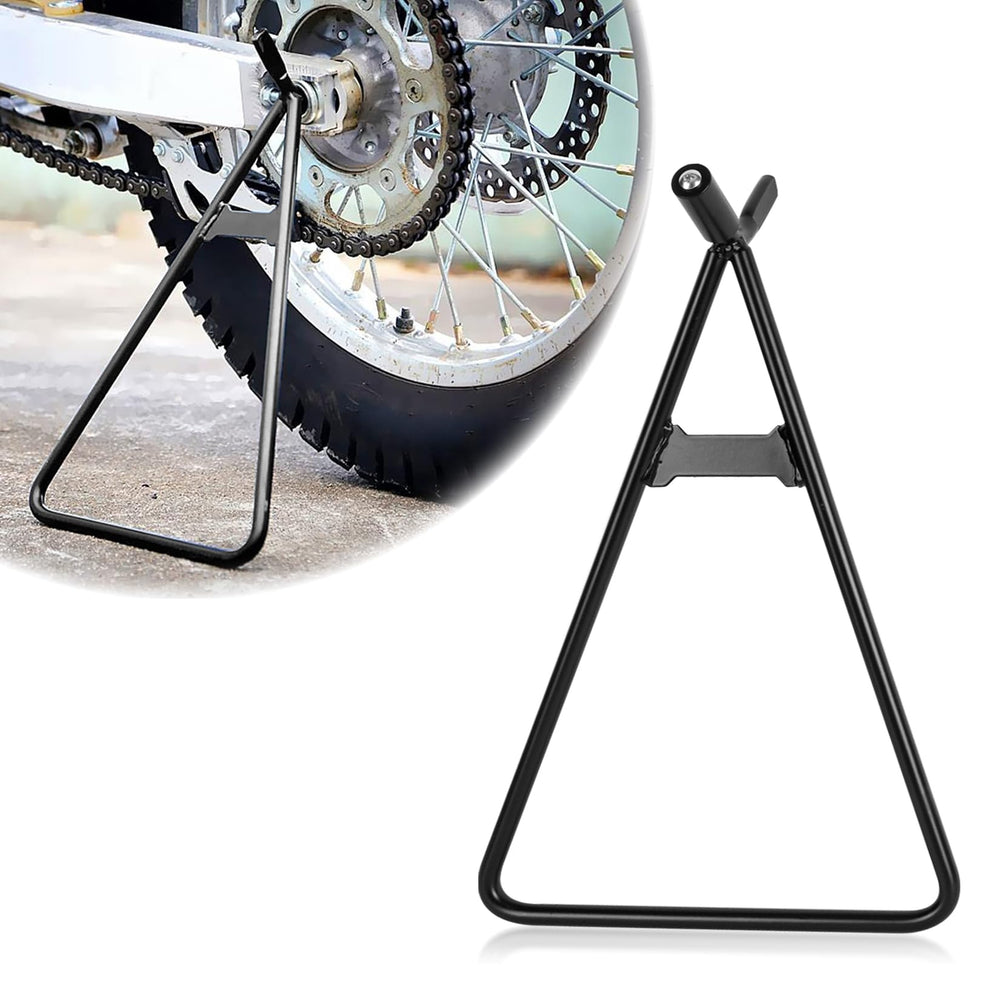 PSLER dirt bike triangle stand side view for stable parking