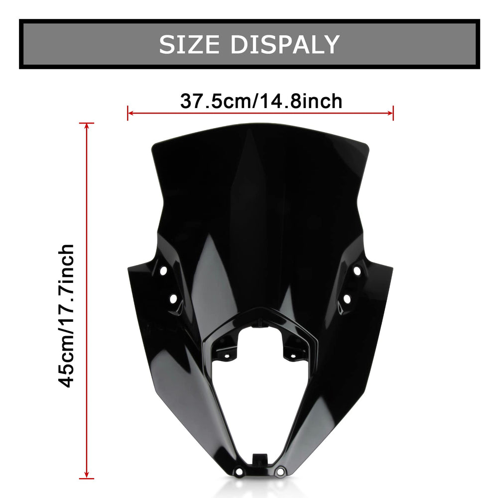 PSLER 650 ER6F windscreen shields bugs and rocks during daily commutes.