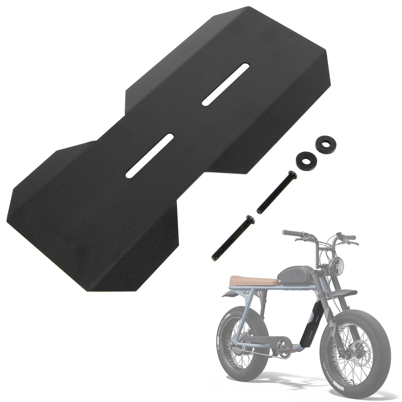 PSLER middle mudguard for Ridstar Q20; sturdy iron build provides durable bike protection.