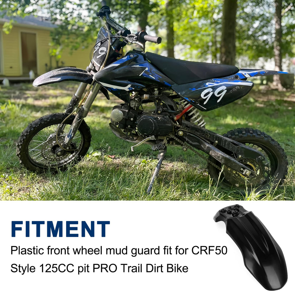 PSLER mudguard uses flexible PP that resists cracks on rough off-road runs.