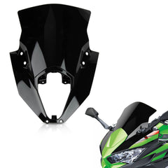 PSLER Ninja 650 ER6F windshield protects rider from wind and debris on long rides.