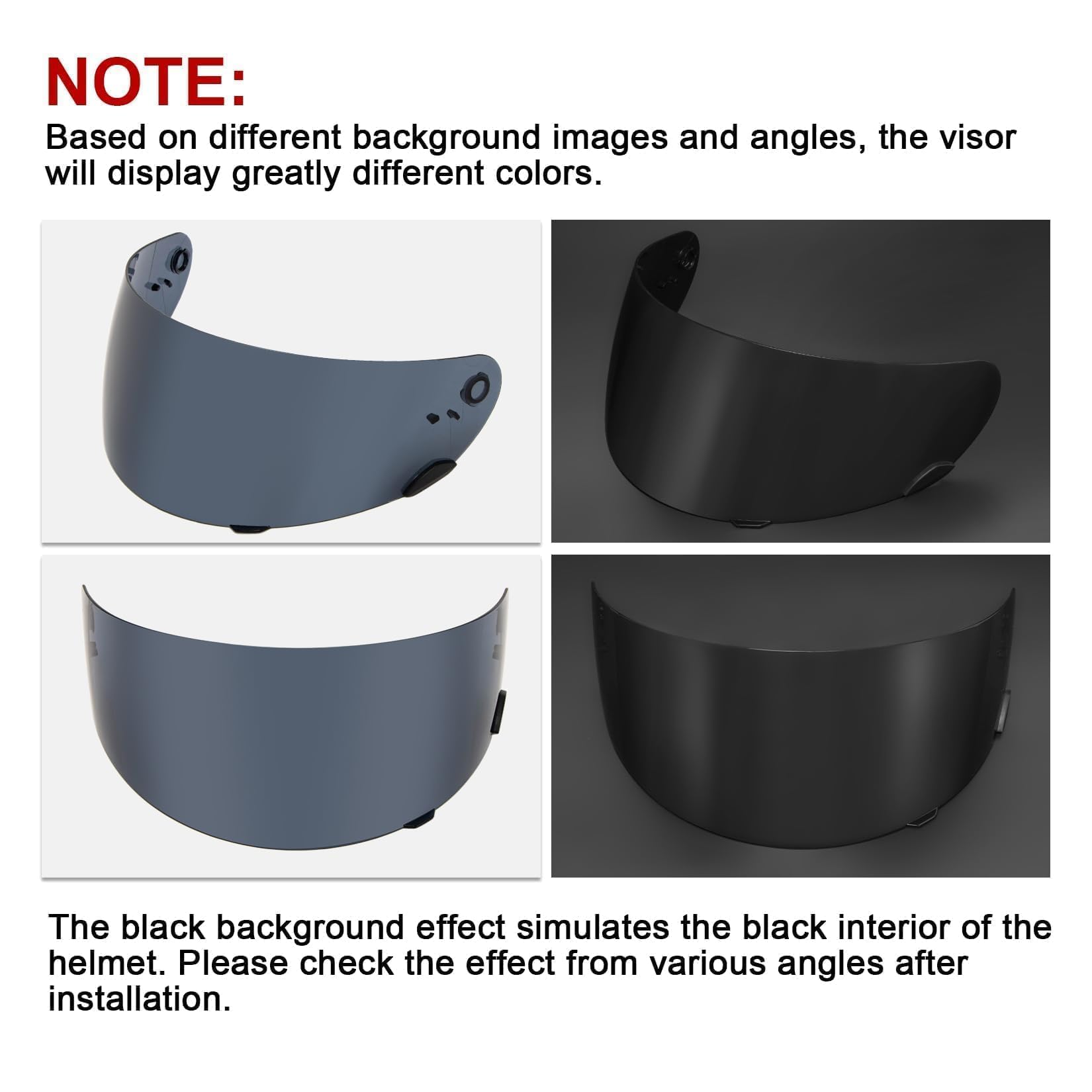 PSLER Qualifier visor enhances contrast for better road visibility