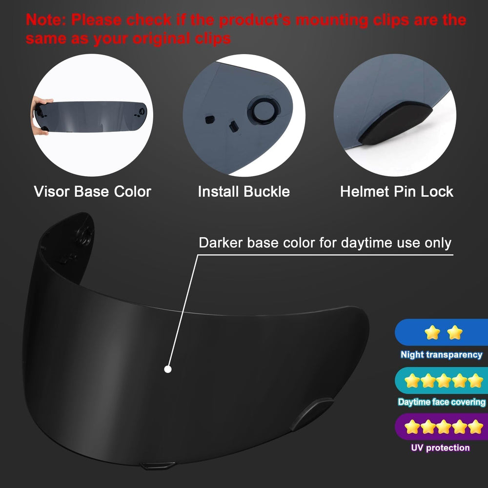 PSLER Qualifier visor provides glare protection for daytime riding