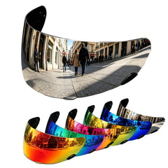 PSLER Qualifier visor silver-mirror front view for improved clarity.