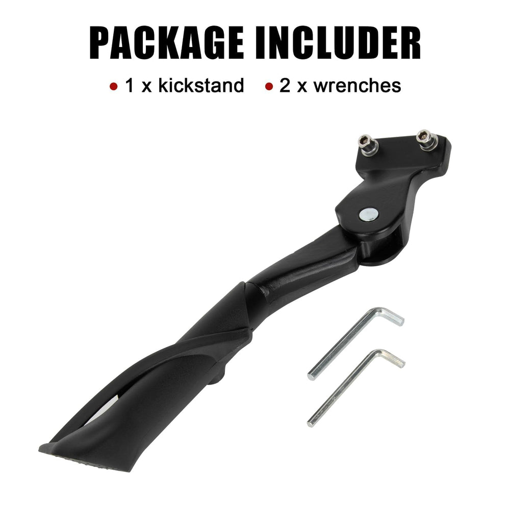PSLER Ridstar Q20 kickstand provides stable base contact on varied surfaces.