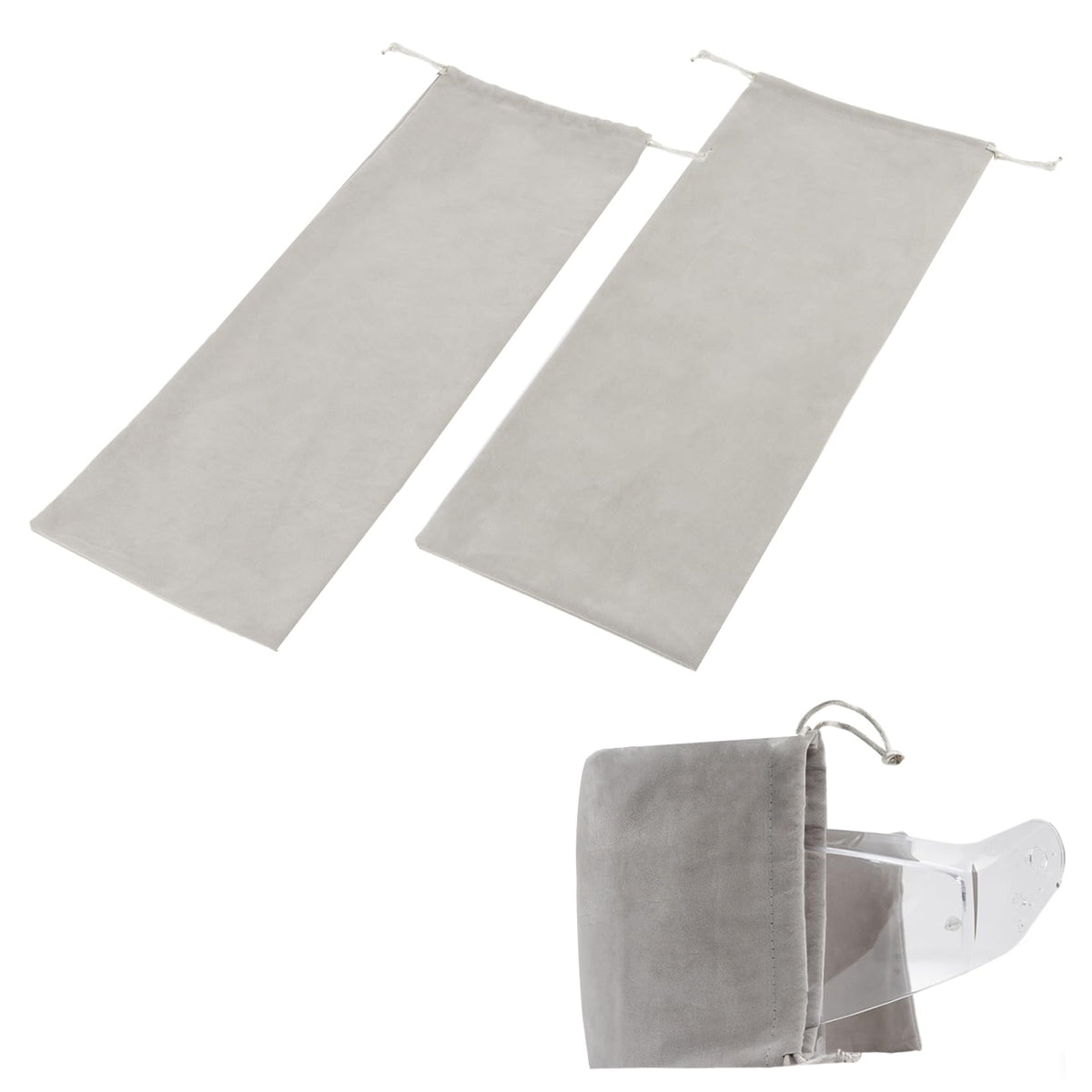 PSLER universal helmet visor bag two-piece set with 55 cm length for versatile storage
