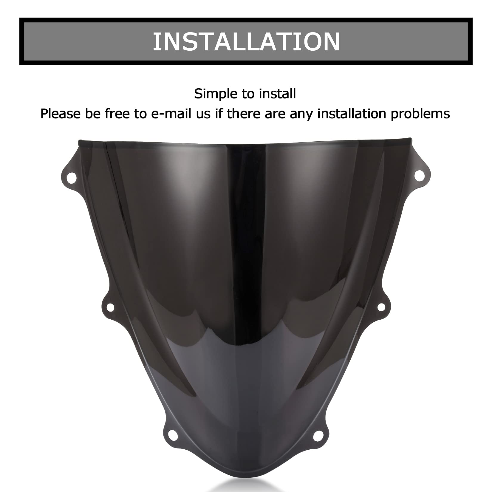 PSLER double bubble shield supports comfortable rides by reducing wind strain.