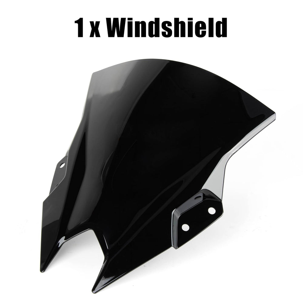 PSLER windshield mounted on Ninja 500 SE bike