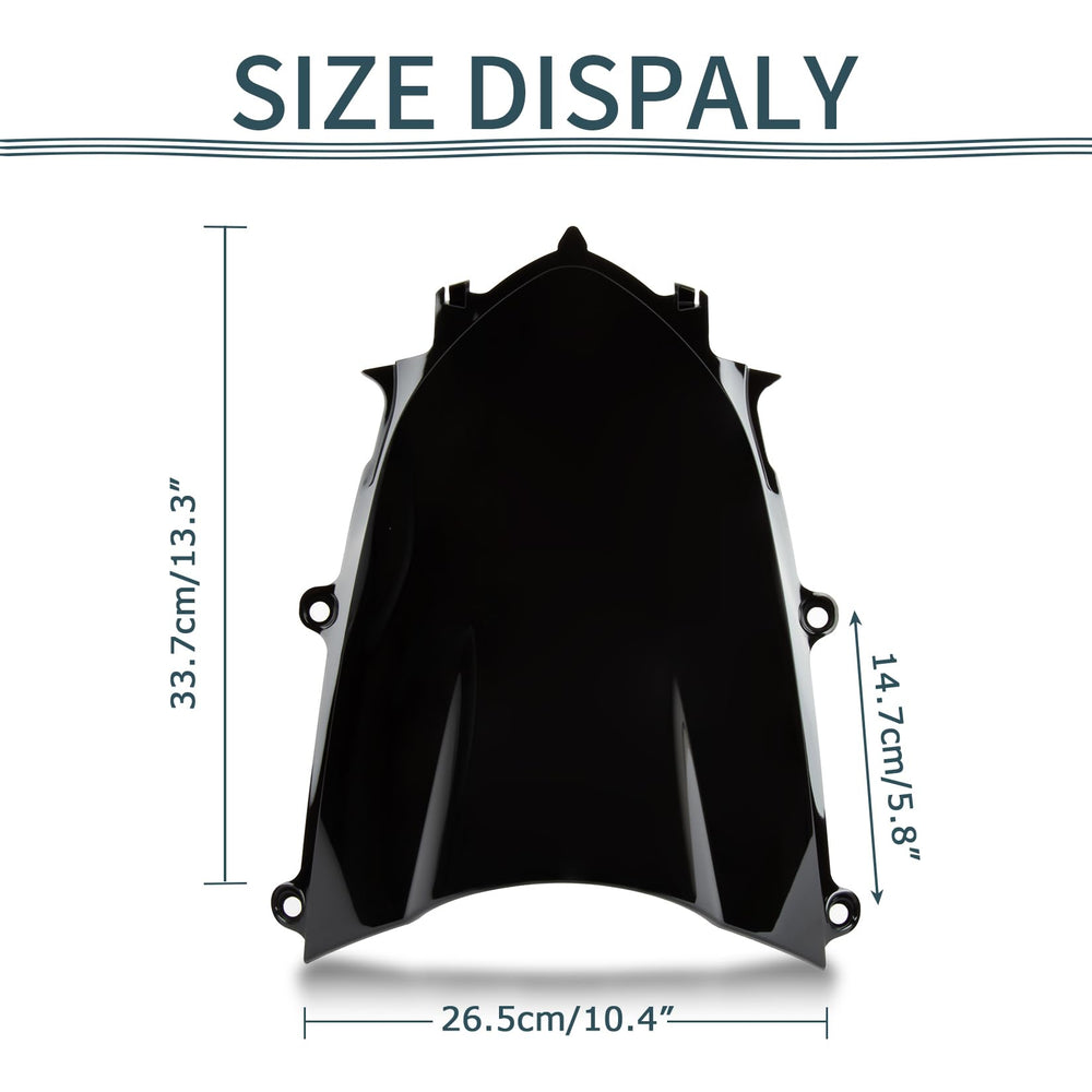 PSLER YZF R6 front windshield multi-smoke tint offers versatile styling and wind deflection