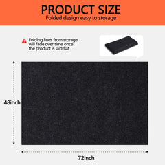 PTYTIFY garage floor mat with waterproof backing prevents stains