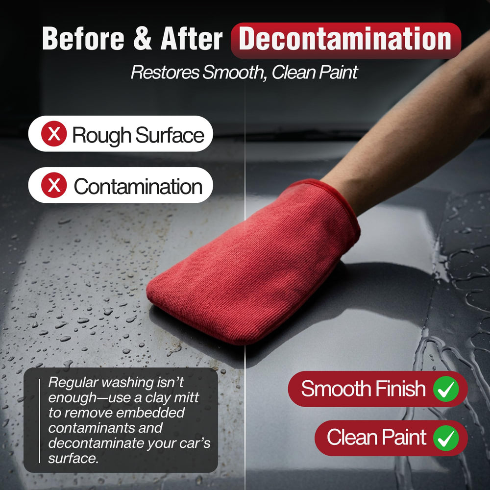 PuddleMe Paint-Safe Decontamination Mitt for regular use on vehicles.