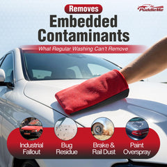 PuddleMe Premium Clay Mitt Mesh for stubborn contamination removal with aggressive texture.