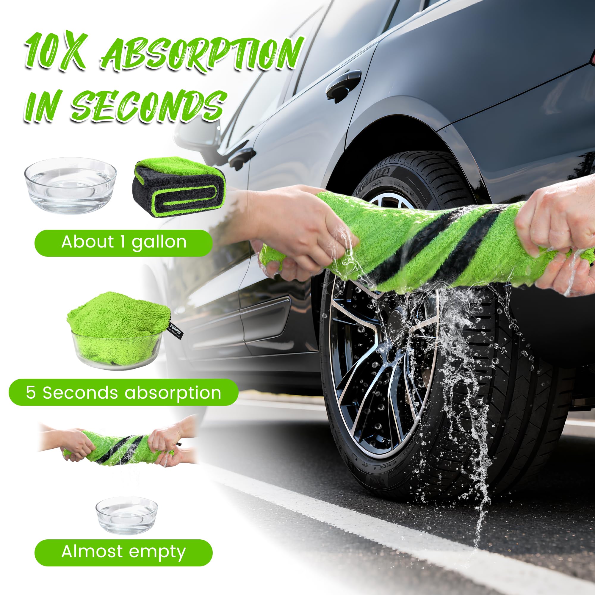 PUGPIU oversized towel is easy to handle solo or with help