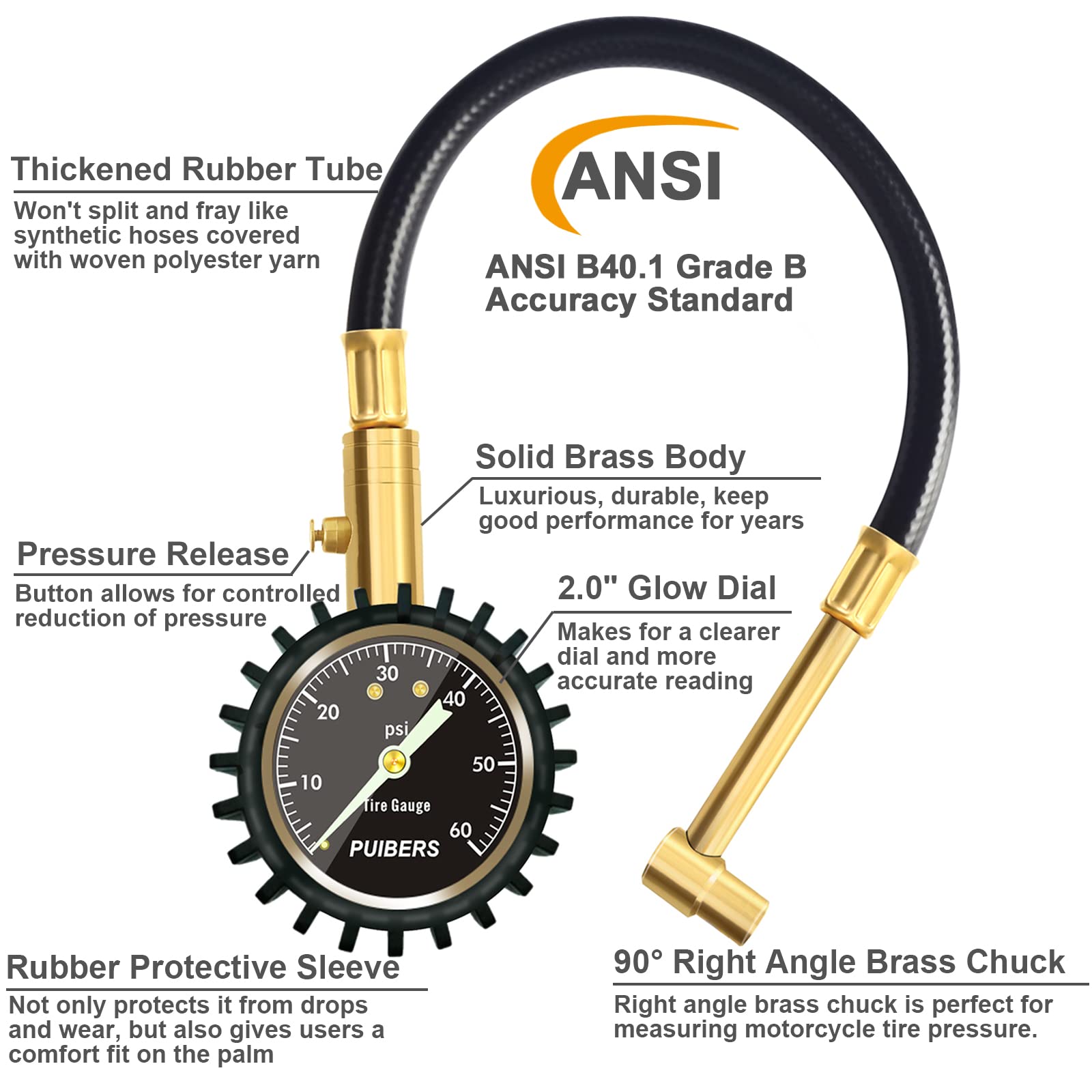 PUIBERS brass construction emphasizes durability for long-term use
