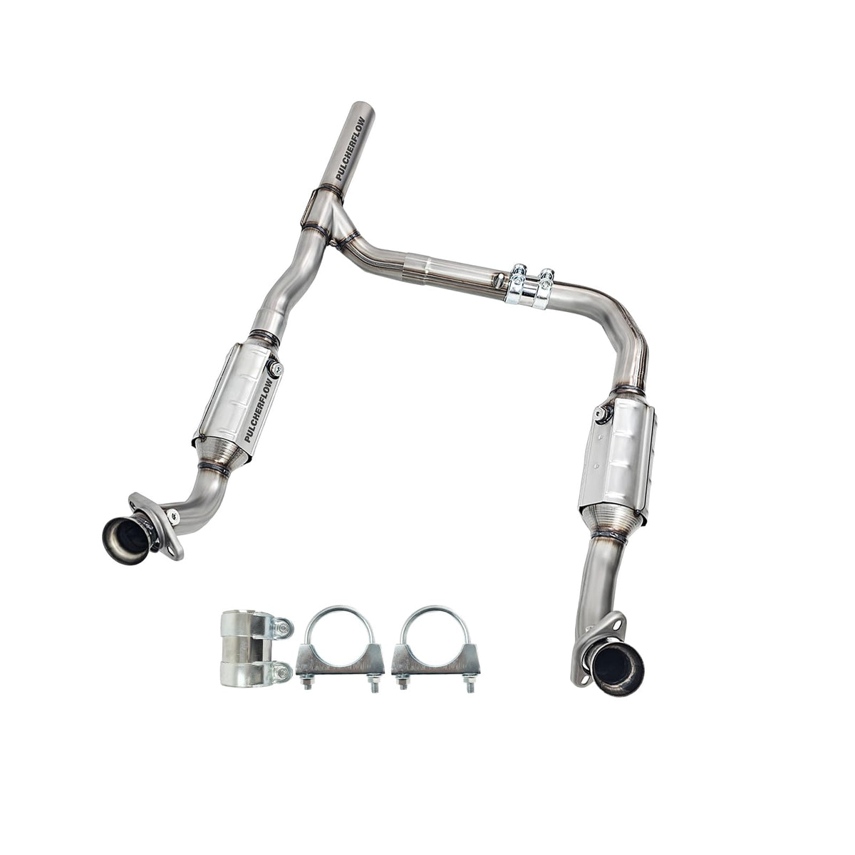 Pulcherflow catalytic converter left-right fit for Ford F-150 and Lincoln Mark LT.