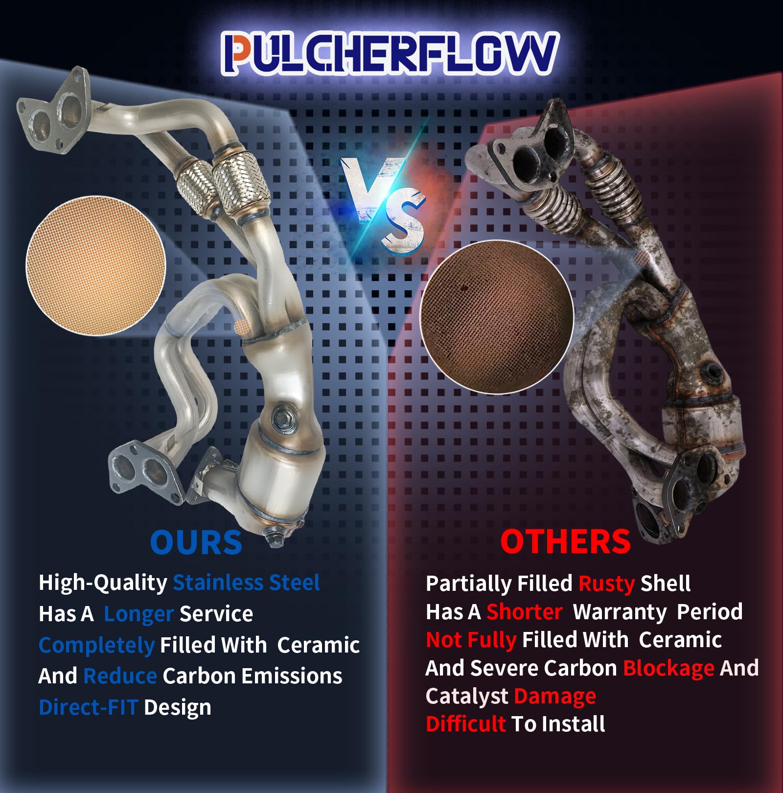 Pulcherflow EPA-certified catalytic converter – emissions-friendly, compliant hardware and results.