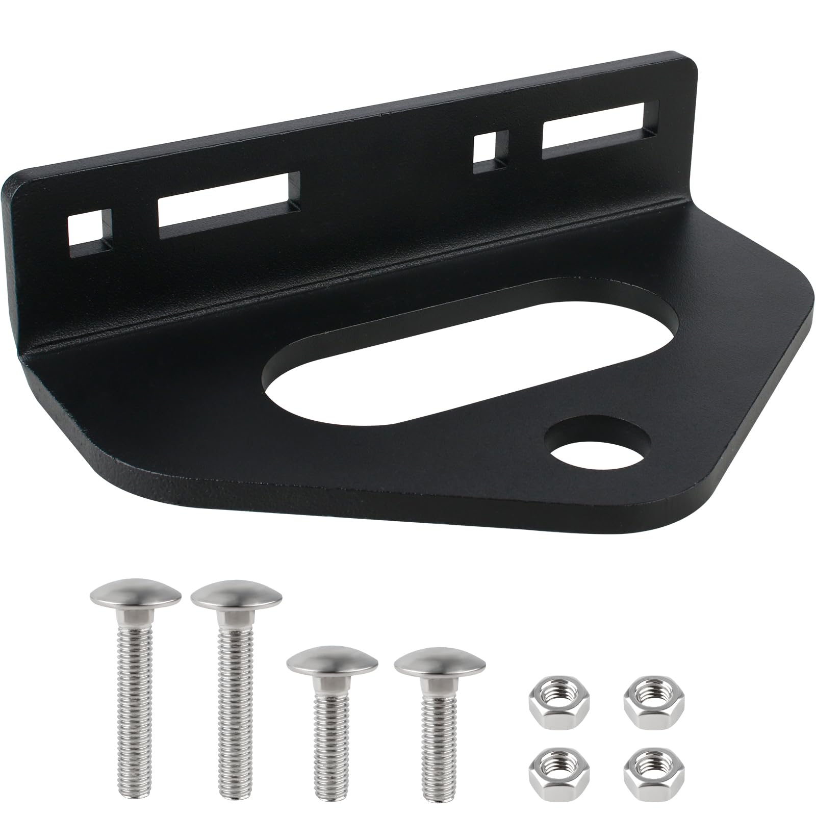 Pulems zero-turn trailer hitch mount showing wide compatibility with mowers and trailers