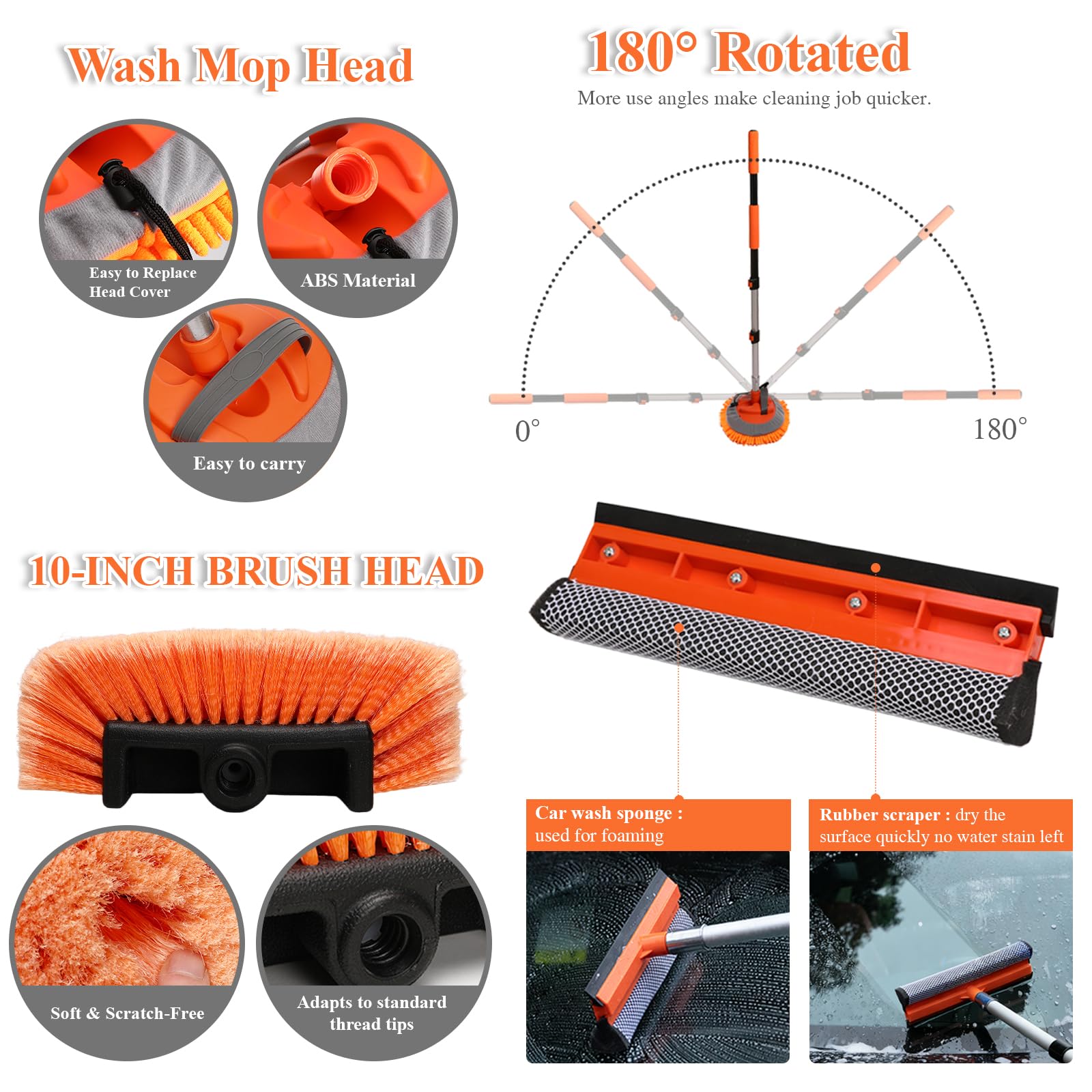 PuliKit microfiber chenille mop head absorbs water for scratch-free drying.