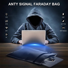 Pulselala cell phone Faraday pouch 8x5 preserving privacy on trips
