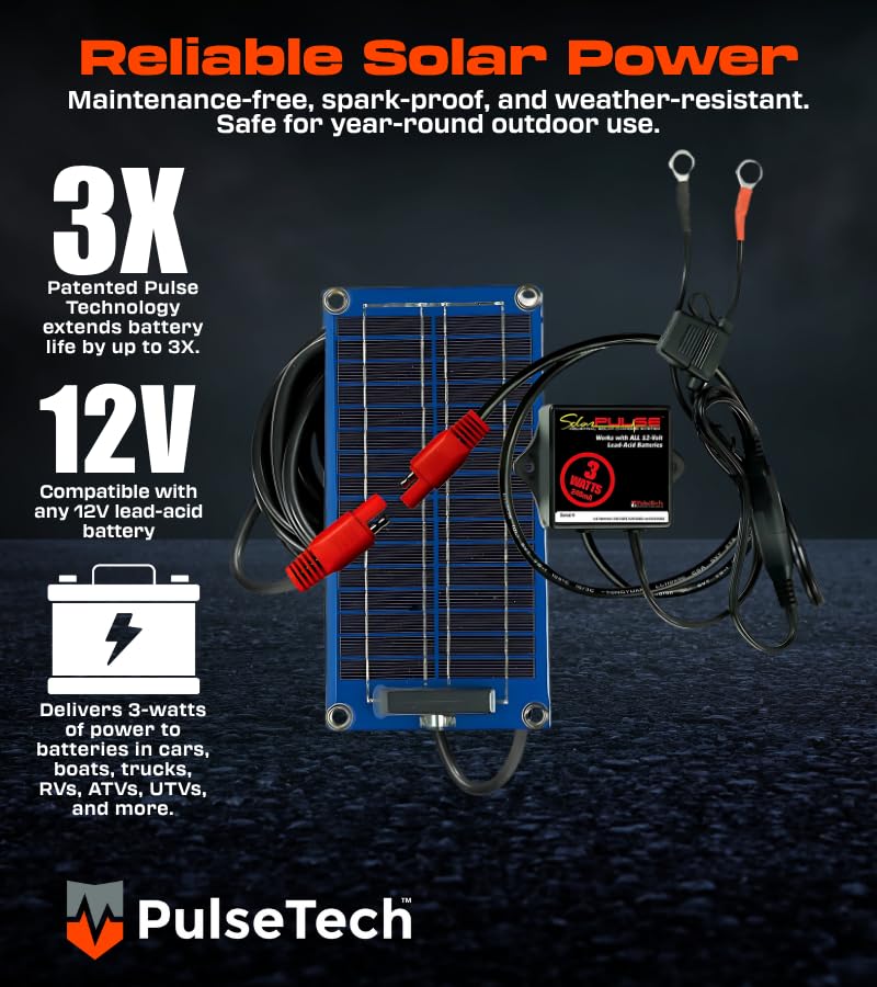PulseTech SolarPulse close-up cells highlight high-efficiency crystalline silicon for reliable power.