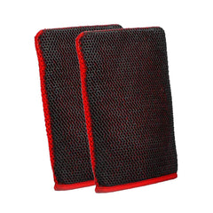 PUMBAA HOME 2pc fine-grade clay mitt set for efficient detailing and shine