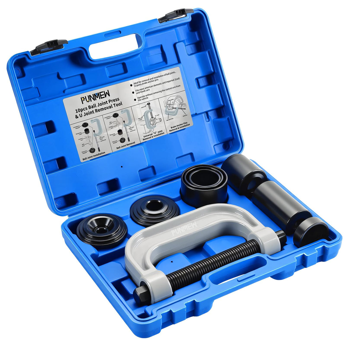 Punmew ball joint press kit image showing universal compatibility