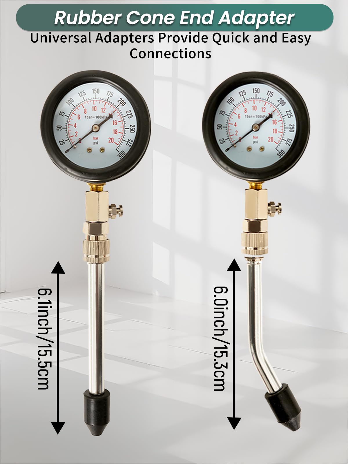 Punmew rubber cone ends enable quick checks without threading.