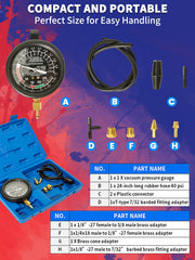 Punmew vacuum hose assembly demonstrates flexible 24-inch length for testing.