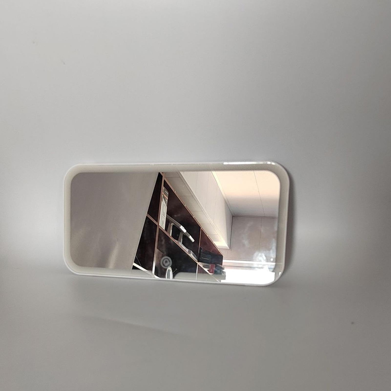PUOAYTEGH rechargeable car mirror charging via car socket or power bank.