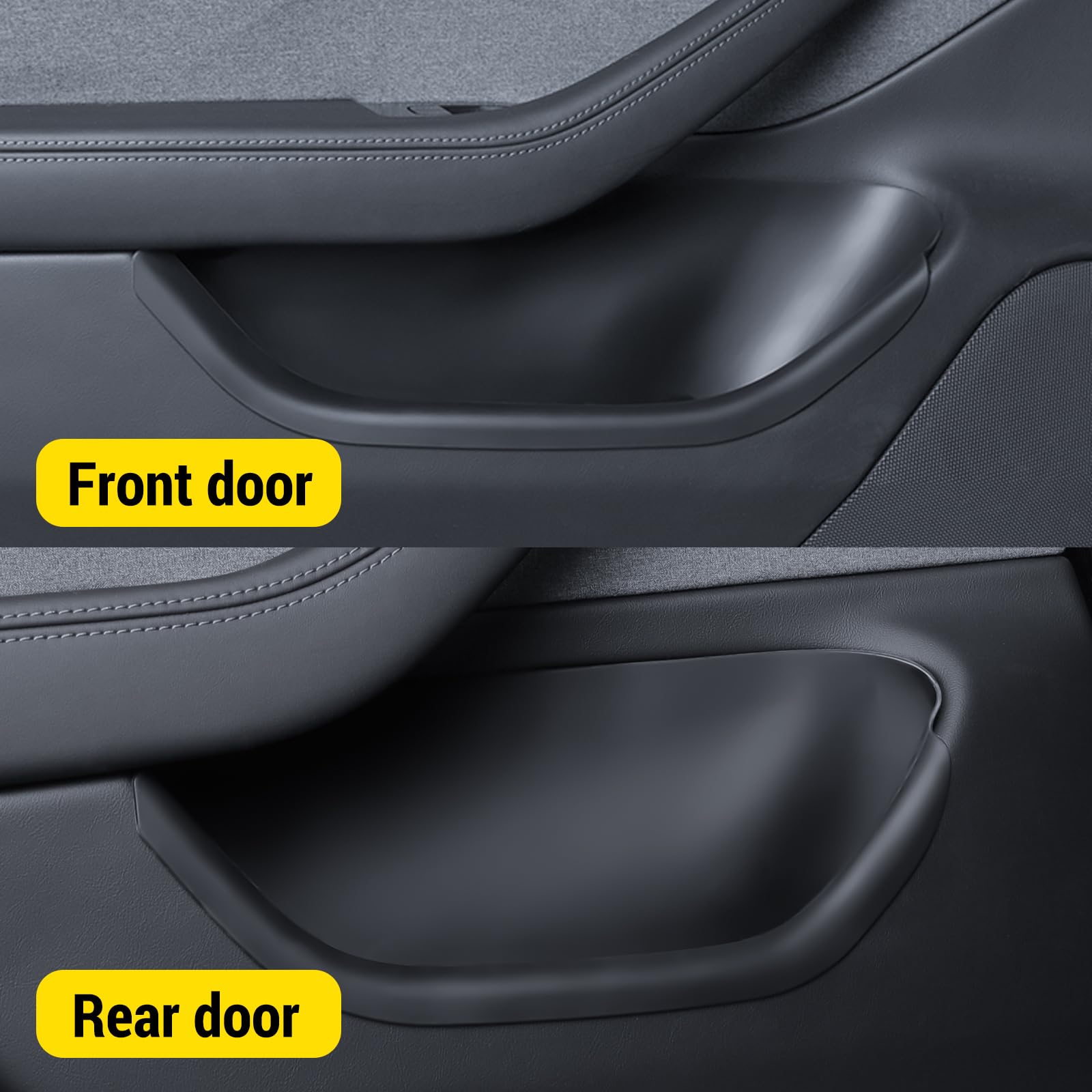 PUOENI Juniper organizer installed in Model Y door