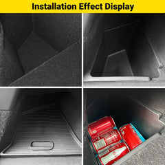 PUOENI Juniper trunk bin lid demonstrates secure storage and spill protection.