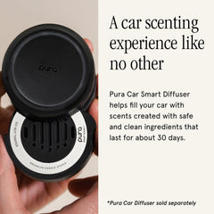 Pura refill packaging highlighting a 30-day fragrance duration