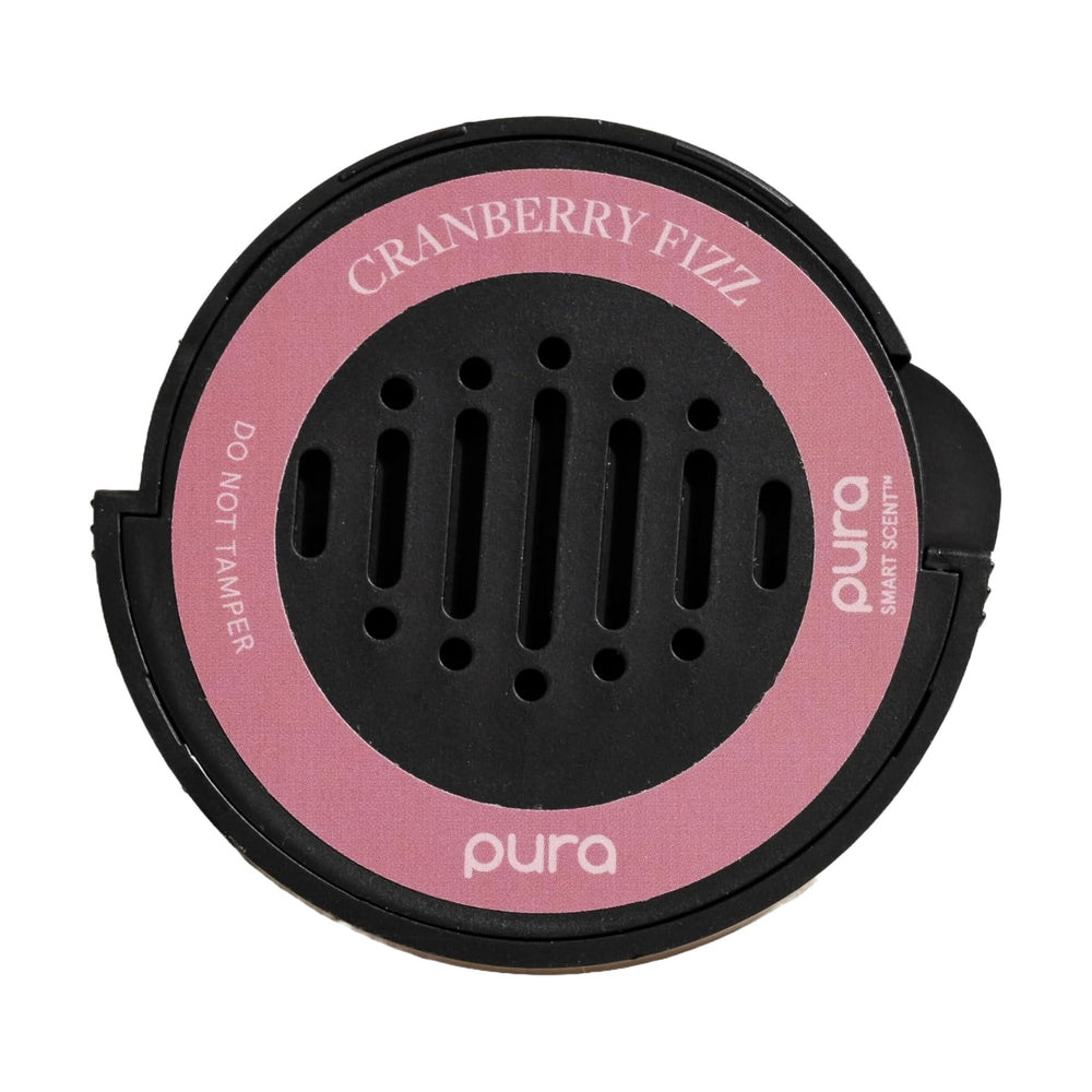Pura Car Diffuser Refill Cranberry Fizz bottle delivers long-lasting aroma for daily drives.