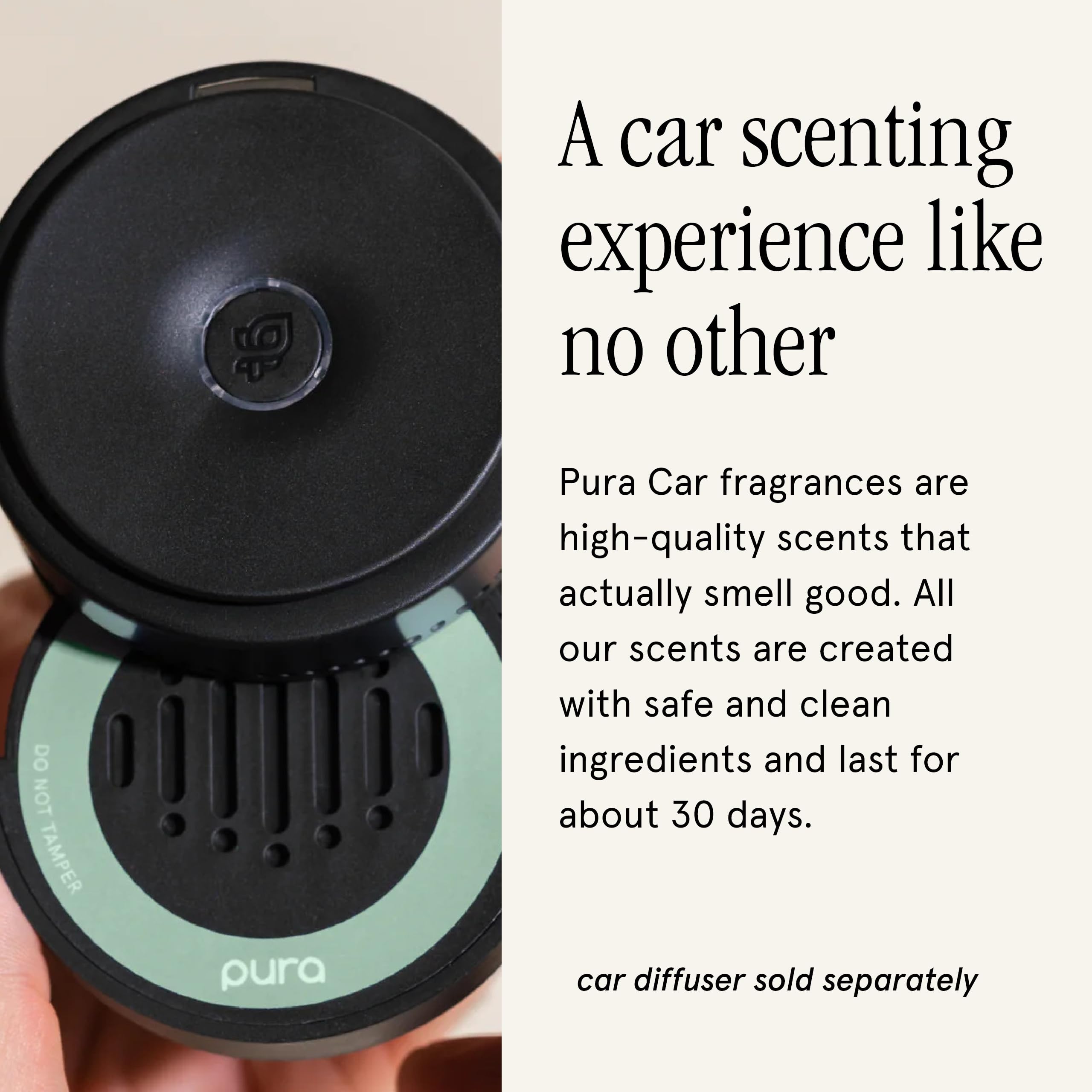 Pura Car Diffuser Refill long-lasting 30-day scent for daily drives.