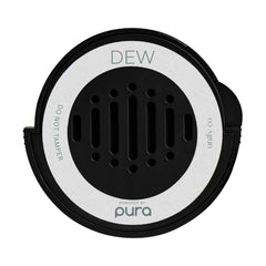 Pura car diffuser refill showing white tea and bergamot notes for a fresh cabin scent.