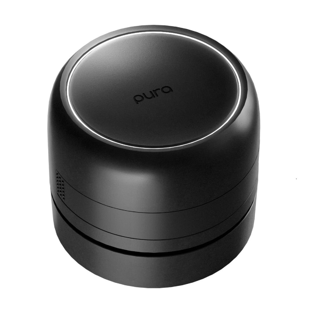 Pura Car Pro diffuser front view showing compact design for in-car scent diffusion