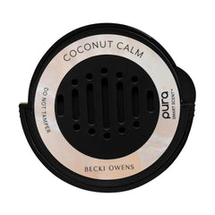 Pura Coconut Calm car scent refill shown for car diffuser setup and aroma.