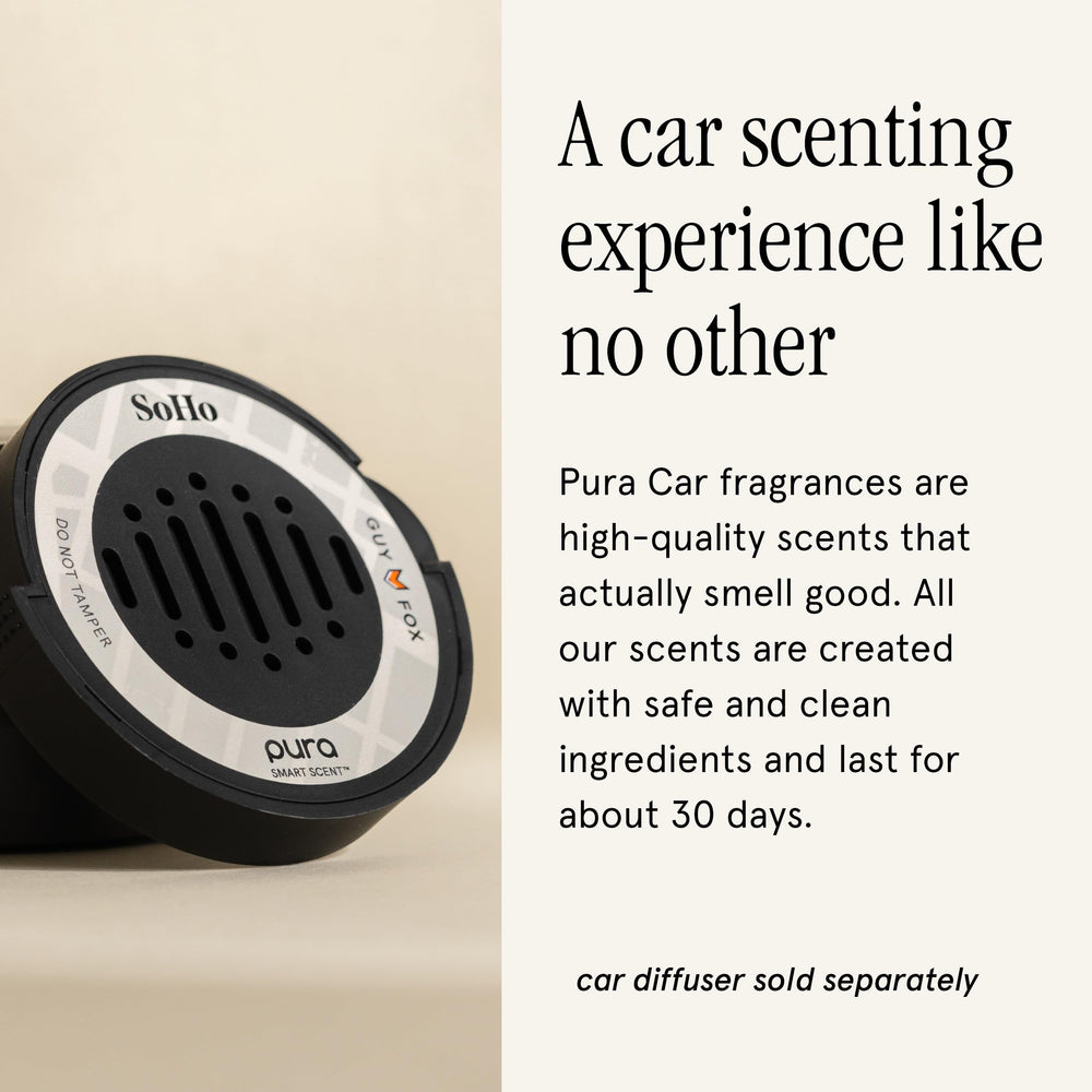 Pura GUY FOX Soho notes amber sandalwood evoke warm interior