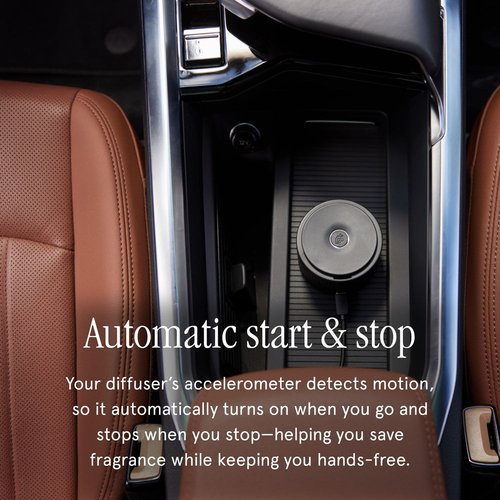 Pura GUY FOX Soho motion-sensor diffusion helps conserve fragrance
