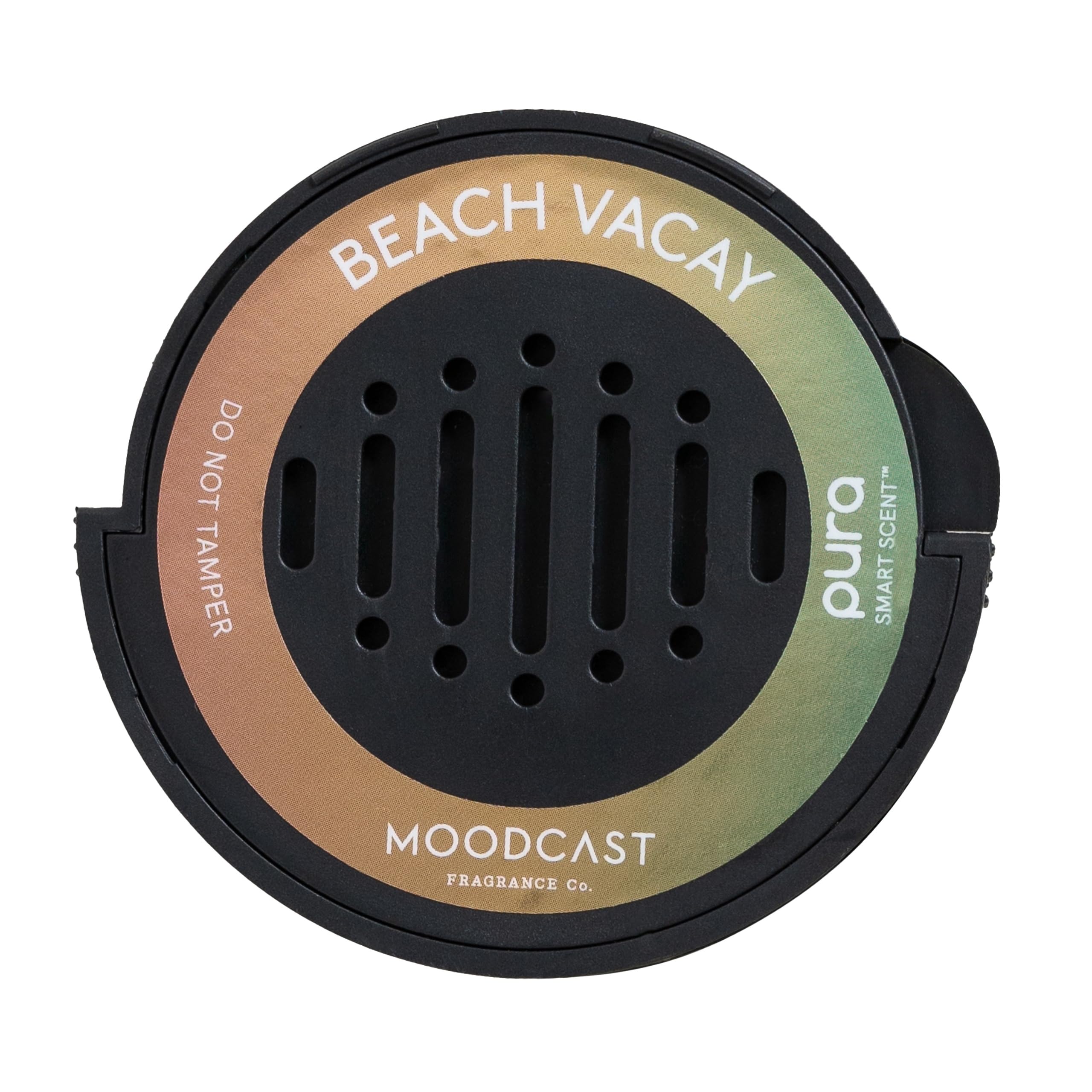 Pura Moodcast refill packaging for easy swapping and stylish presence.