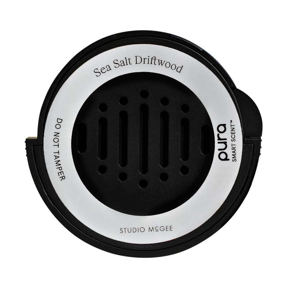 Pura Sea Salt Driftwood refill pack for a coastal car fragrance experience.
