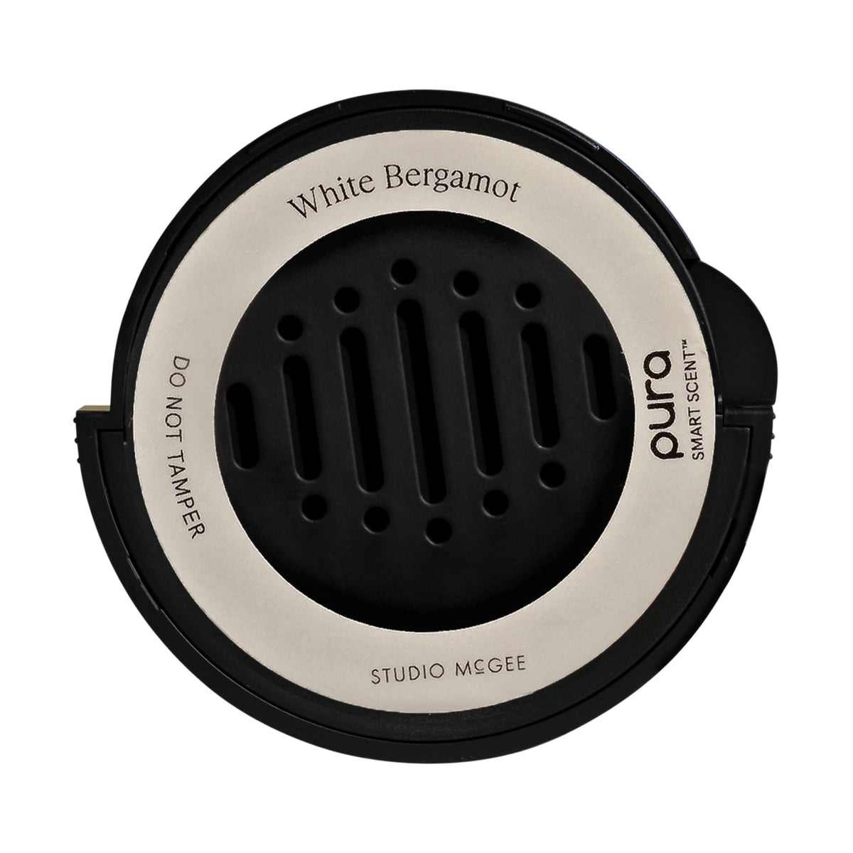 Pura Studio McGee White Bergamot refill bottle for long-lasting car fragrance