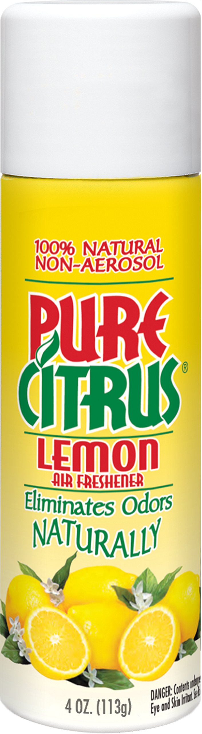 Pure Citrus Lemon odor eliminator neutralizes odors naturally; ideal for home or car.