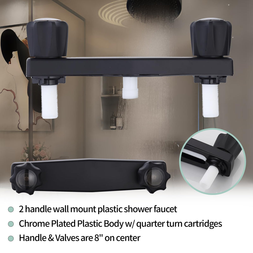PureHaven easy-installation shower faucet ideal RV or mobile home upgrade.