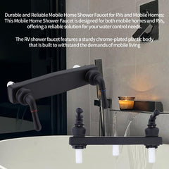 PureHaven rv shower faucet black finish adds modern look and reliable control