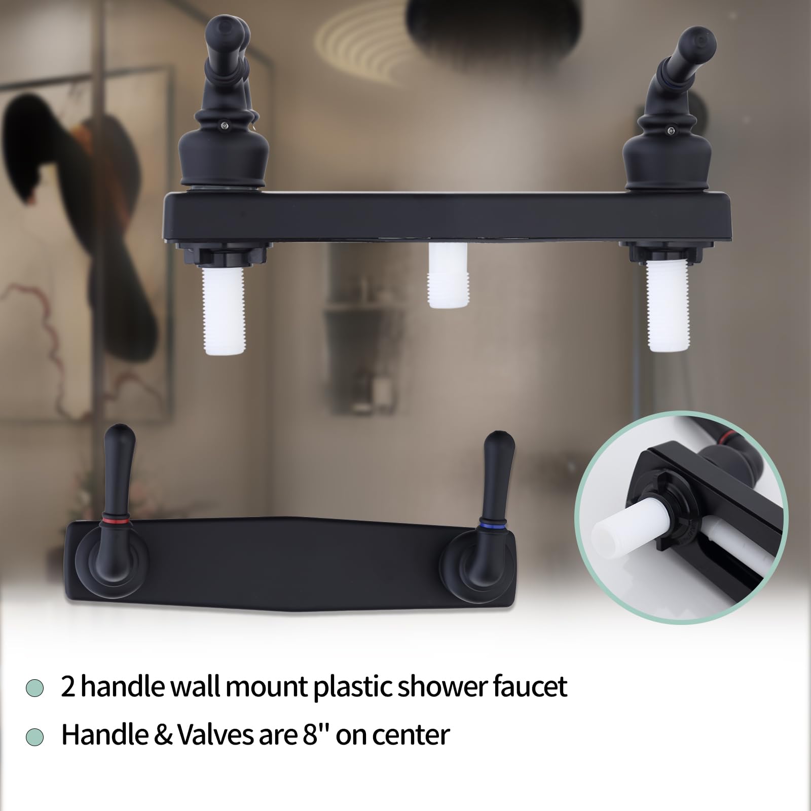PureHaven rv shower faucet compact install suitable for small spaces